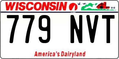 WI license plate 779NVT