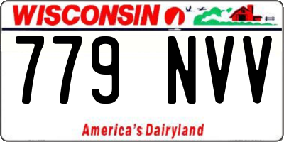 WI license plate 779NVV