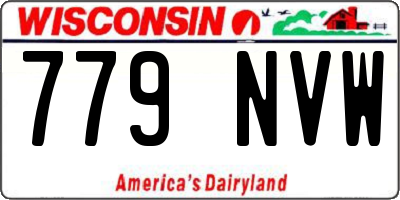 WI license plate 779NVW