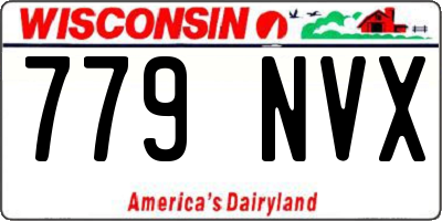 WI license plate 779NVX