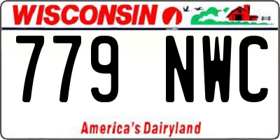 WI license plate 779NWC