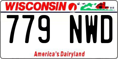 WI license plate 779NWD