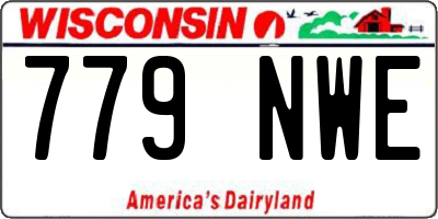 WI license plate 779NWE