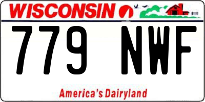 WI license plate 779NWF