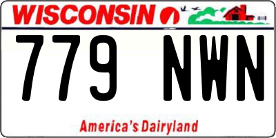 WI license plate 779NWN