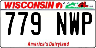 WI license plate 779NWP