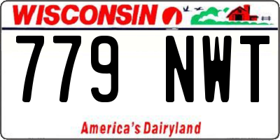 WI license plate 779NWT