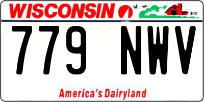 WI license plate 779NWV