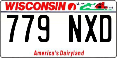 WI license plate 779NXD