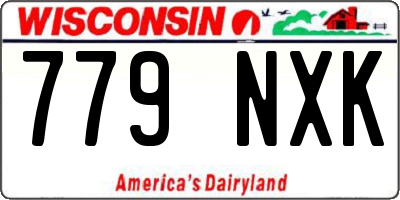 WI license plate 779NXK