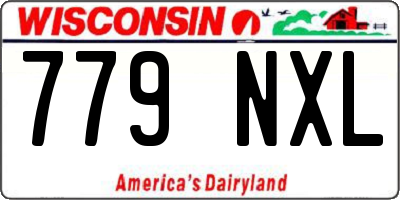 WI license plate 779NXL