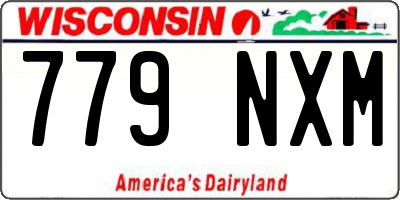 WI license plate 779NXM