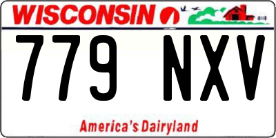 WI license plate 779NXV
