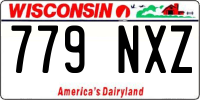 WI license plate 779NXZ