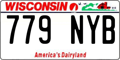 WI license plate 779NYB