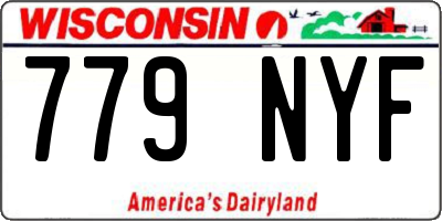 WI license plate 779NYF