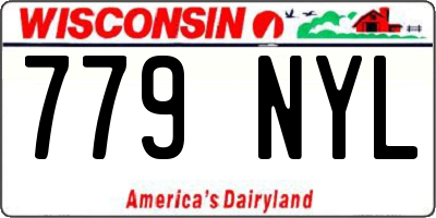 WI license plate 779NYL