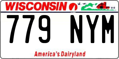 WI license plate 779NYM