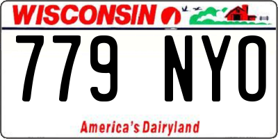WI license plate 779NYO
