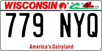 WI license plate 779NYQ