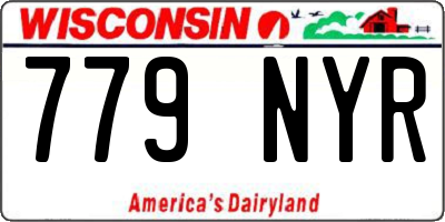 WI license plate 779NYR