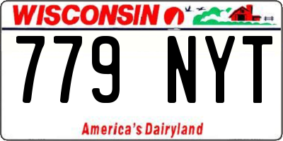 WI license plate 779NYT
