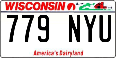 WI license plate 779NYU