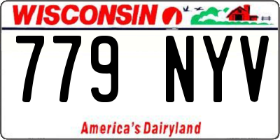 WI license plate 779NYV