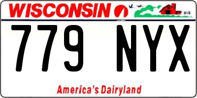 WI license plate 779NYX