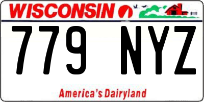 WI license plate 779NYZ