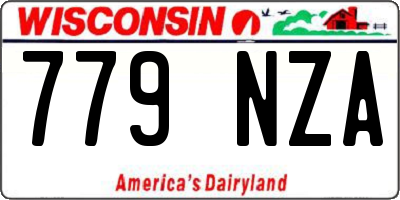 WI license plate 779NZA