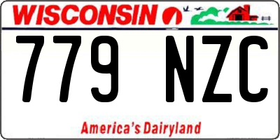WI license plate 779NZC