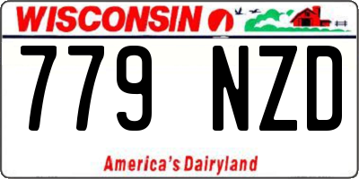 WI license plate 779NZD