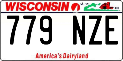WI license plate 779NZE