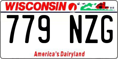 WI license plate 779NZG