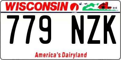 WI license plate 779NZK