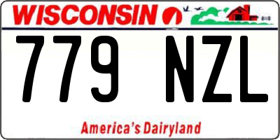 WI license plate 779NZL