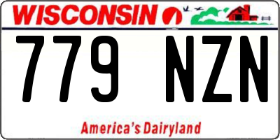WI license plate 779NZN