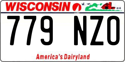 WI license plate 779NZO