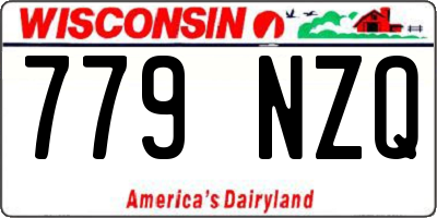WI license plate 779NZQ