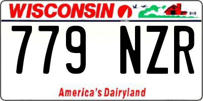 WI license plate 779NZR