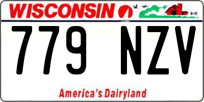 WI license plate 779NZV
