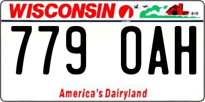 WI license plate 779OAH