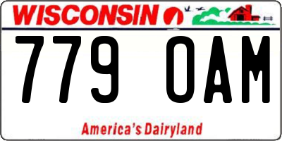 WI license plate 779OAM