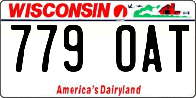 WI license plate 779OAT