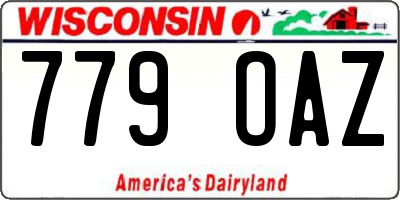 WI license plate 779OAZ
