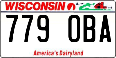 WI license plate 779OBA