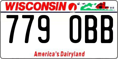 WI license plate 779OBB
