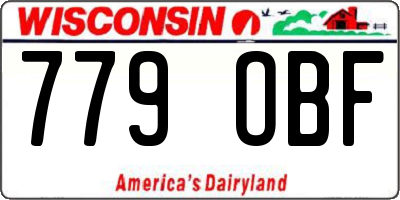 WI license plate 779OBF