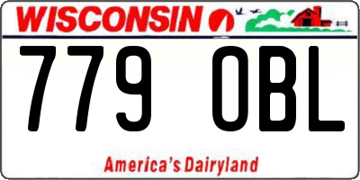 WI license plate 779OBL